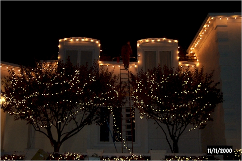 Hanging Christmas Lights